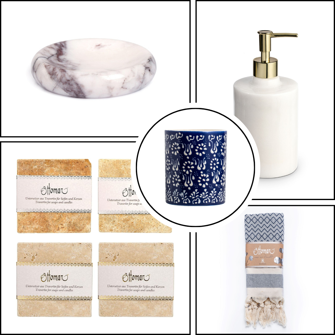 Naturstein & Keramik: Wohn- und Badezimmer-Accessoires